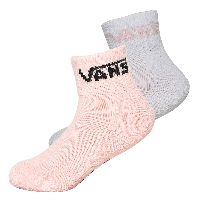 Vans Baby Girls Two Pack Drop V Classic Socks Pink