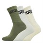 Vans Womens Three Pack Classic Crew Socks Pale Aqua