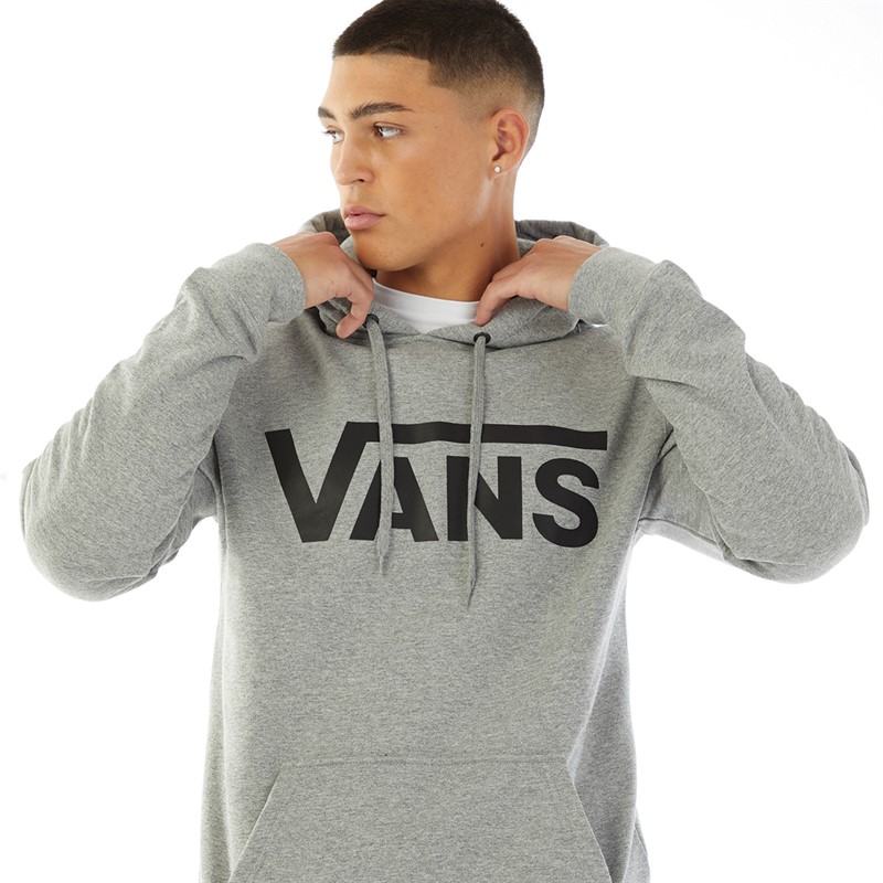 Vans Mens Classic Hoodie Cement Heather/Black