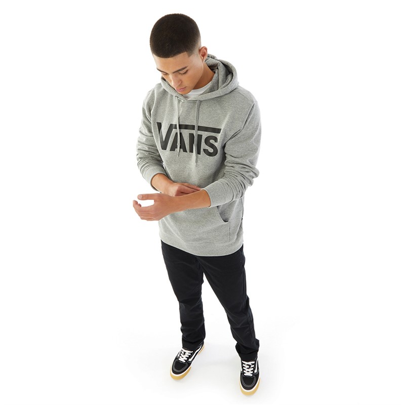 Vans Mens Classic Hoodie Cement Heather/Black