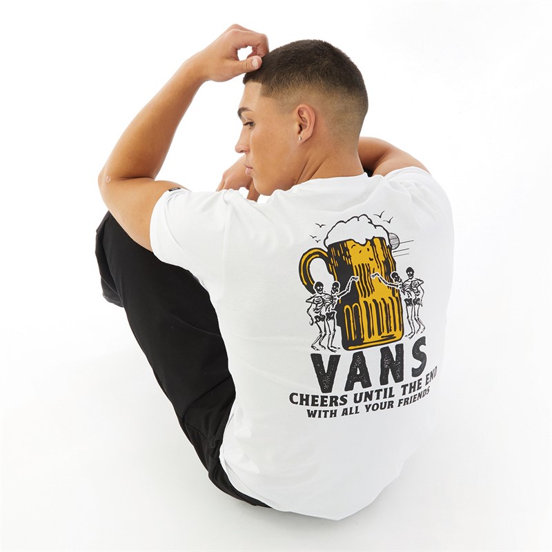 Vans Mens Cold One Calling T-Shirt White