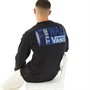 Vans Mens Off The Wall II Logo Long Sleeve T-Shirt Black