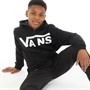 Vans Junior Boys Classic Full Zip Hoodie Black