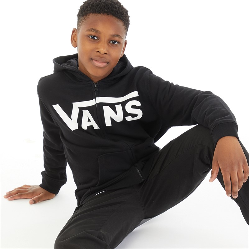 Buy Vans Junior Boys Classic Full Zip Hoodie Black