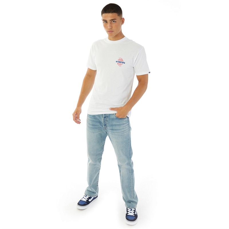 Vans Mens Wormhole Warped T-Shirt White