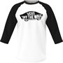 Vans T-shirt met Raglanmouwen voor Heren Wit/Zwart