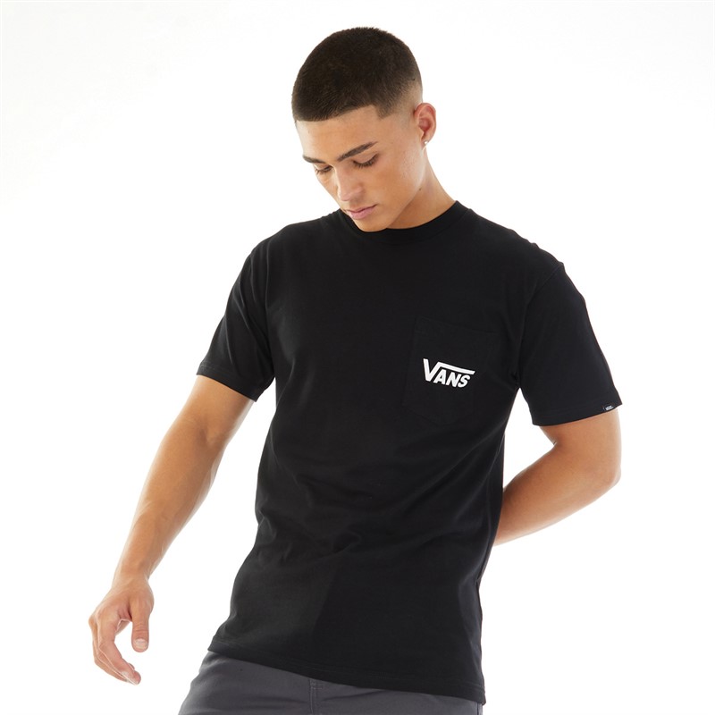 Vans Mens Style 76 Back T-Shirt Black/White