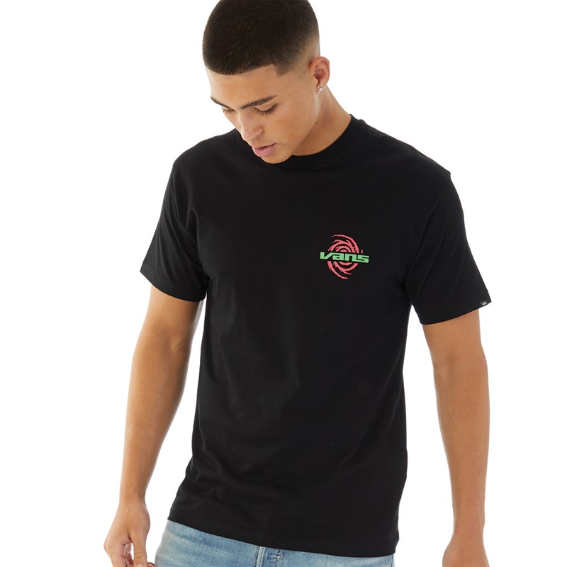 Vans Mens Wormhole Warped T-Shirt Black