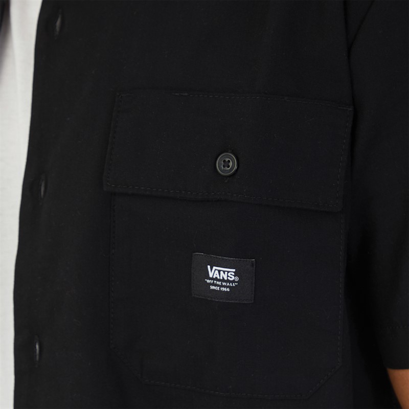Vans Mens Smith II Short Sleeve Shirt Black