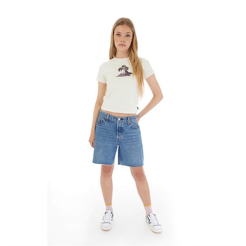 Vans Womens Dazed Mini T-Shirt Marshmallow