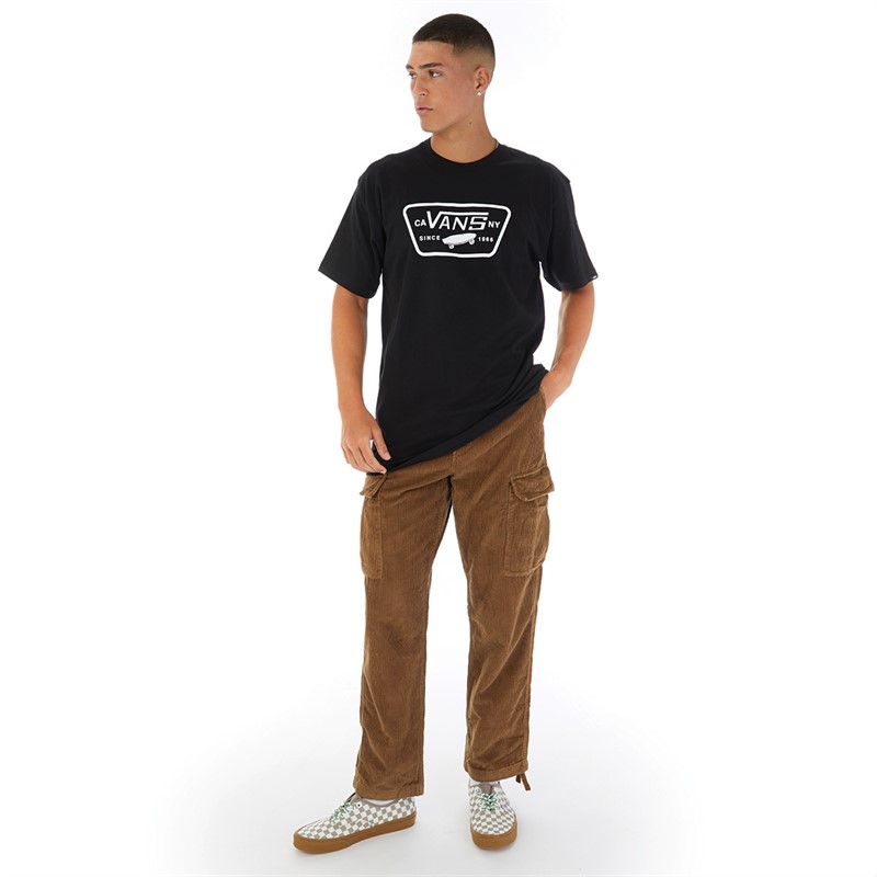 Vans Mens Full Patch T-Shirt Black/White