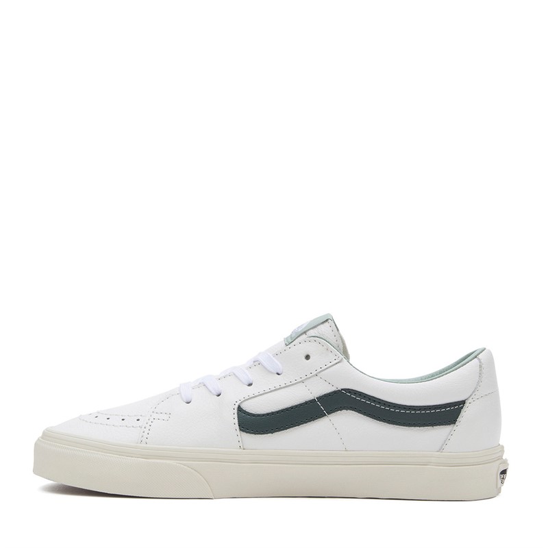 Vans Sk8-Low Premium Leather Trainers Green Gables