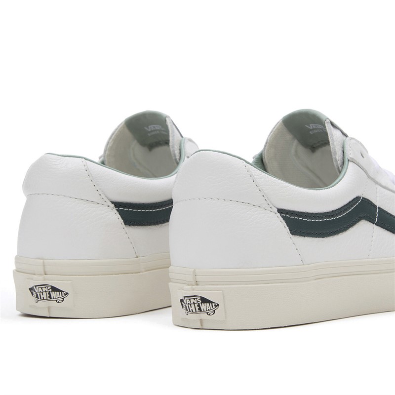 Vans Sk8-Low Premium Leather Trainers Green Gables