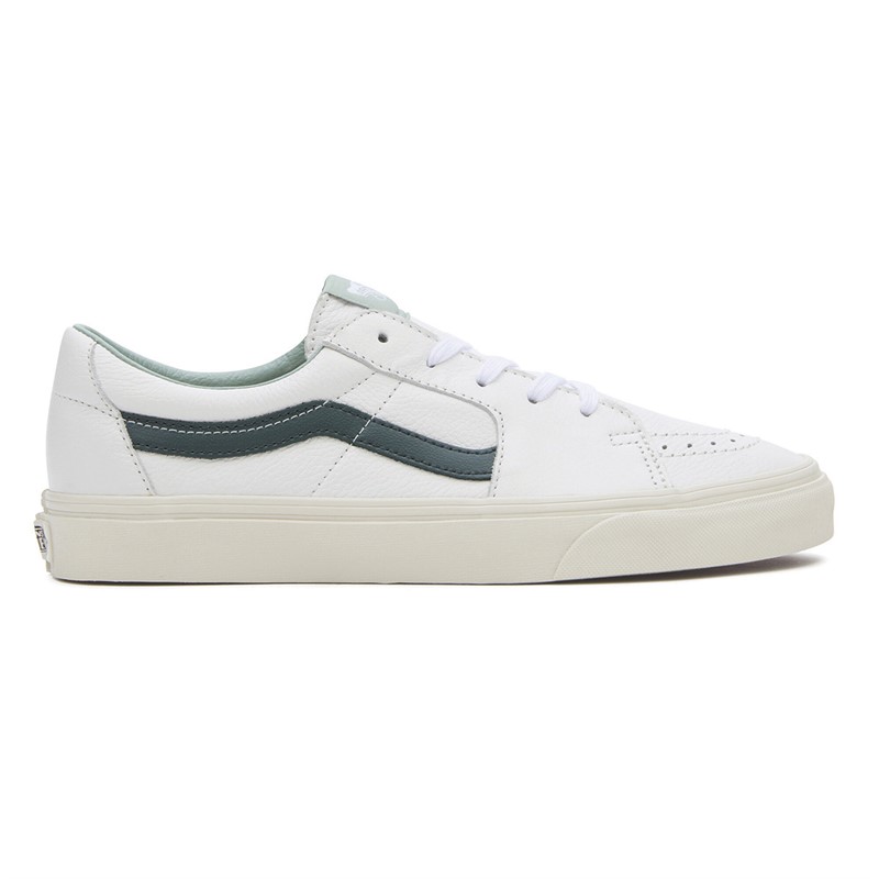 Vans Sk8-Low Premium Leather Trainers Green Gables