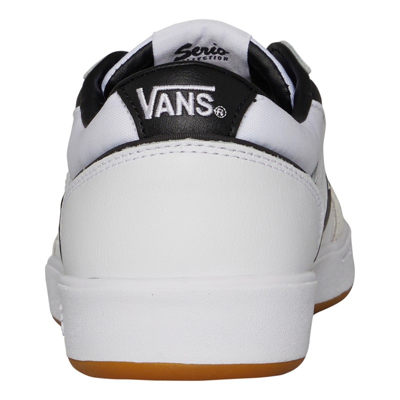 Vans Lowland CC Court Trainers True White/Black