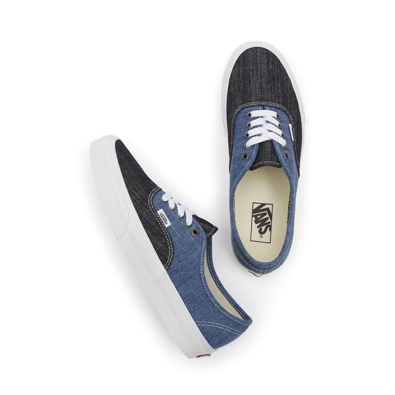 Buy Vans Authentic Threaded Denim Trainers Blue White