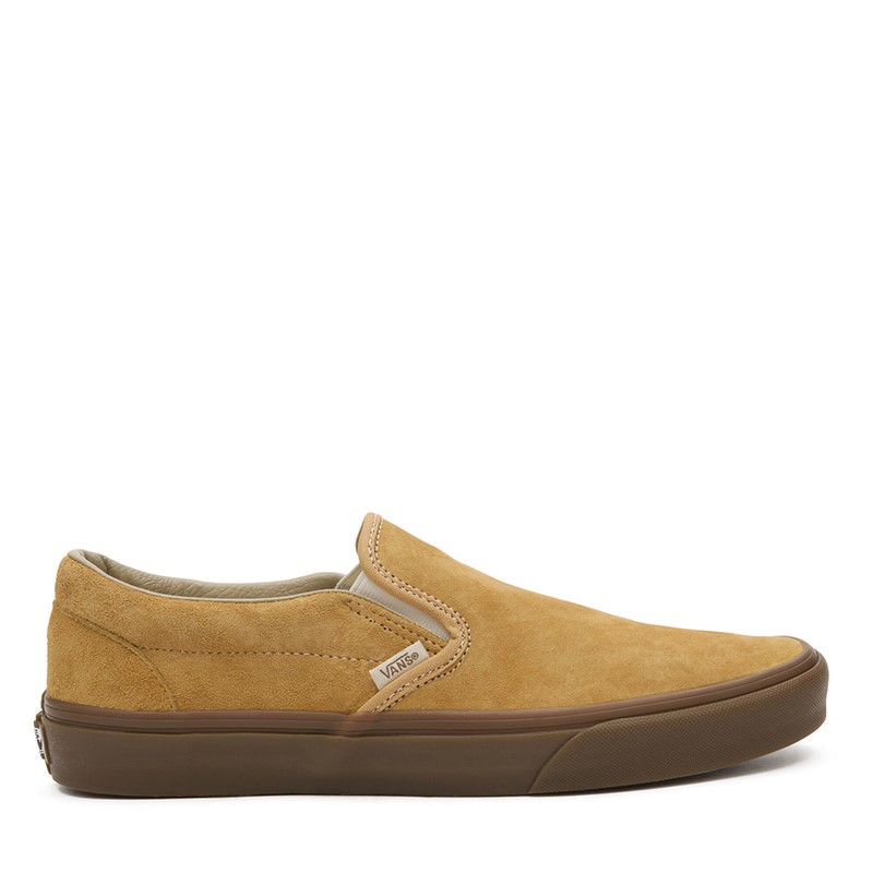 Vans Classic Slip On Suede Gum Trainers Antelope