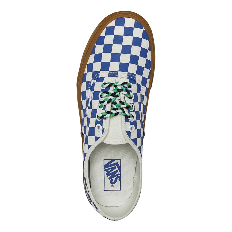 Vans Authentic Checkerboard Trainers Blue/White