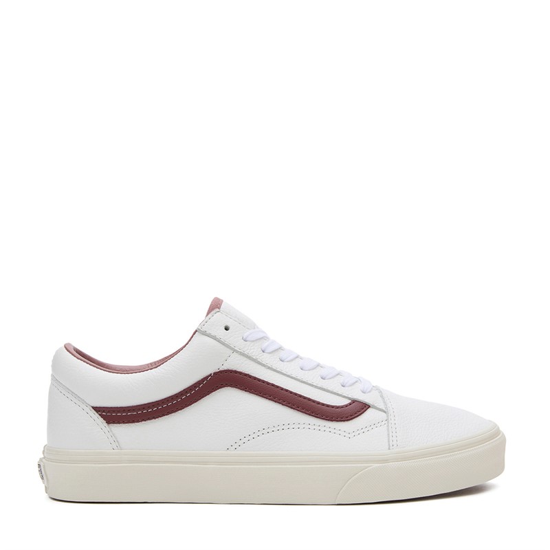 Vans Old Skool Premium Leather Trainers Russet Brown