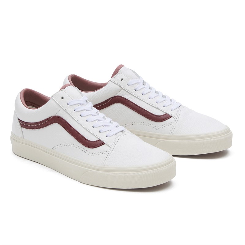 Vans Old Skool Premium Leather Trainers Russet Brown