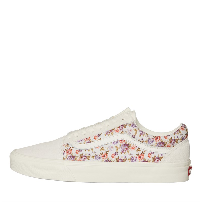 Buy Vans Womens Old Skool Vintage Floral Trainers Marshmallow