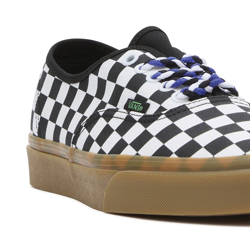 Vans Authentic Checkerboard Trainers Black/White