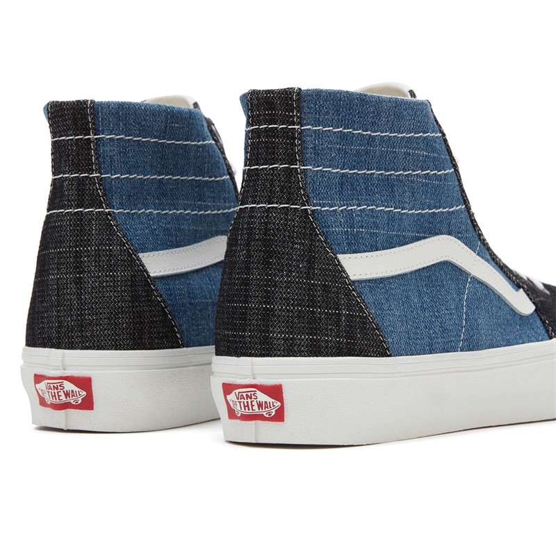 Vans Sk8-Hi Threaded Denim Tapered Trainers Black/White