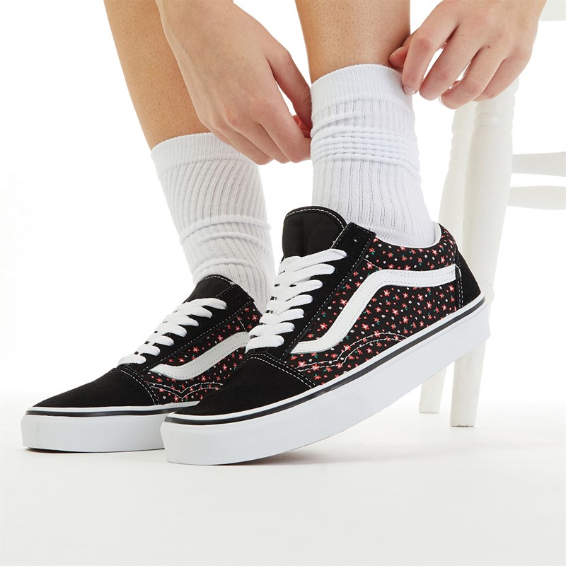 Vans Womens Old Skool Ditsy Floral Trainers Black/Multi