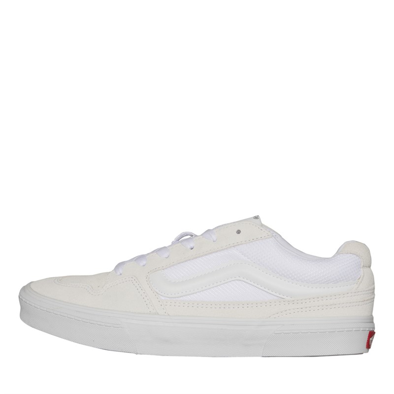 Mens vans all white on sale