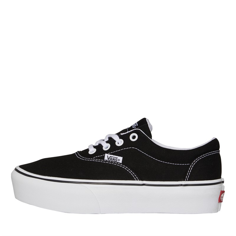 Vans Womens Doheny Platform Trainers Black/White