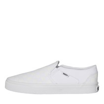 Vans Womens Asher Checkerboard Slip-On Trainers White/White