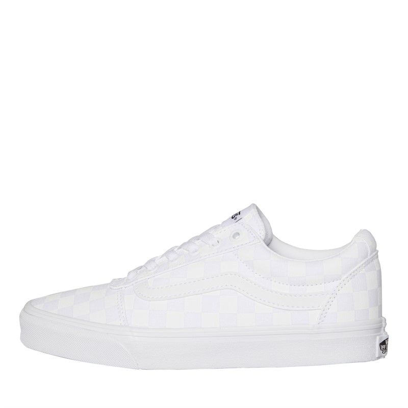 Vans Womens Ward Checkerboard Trainers White/White