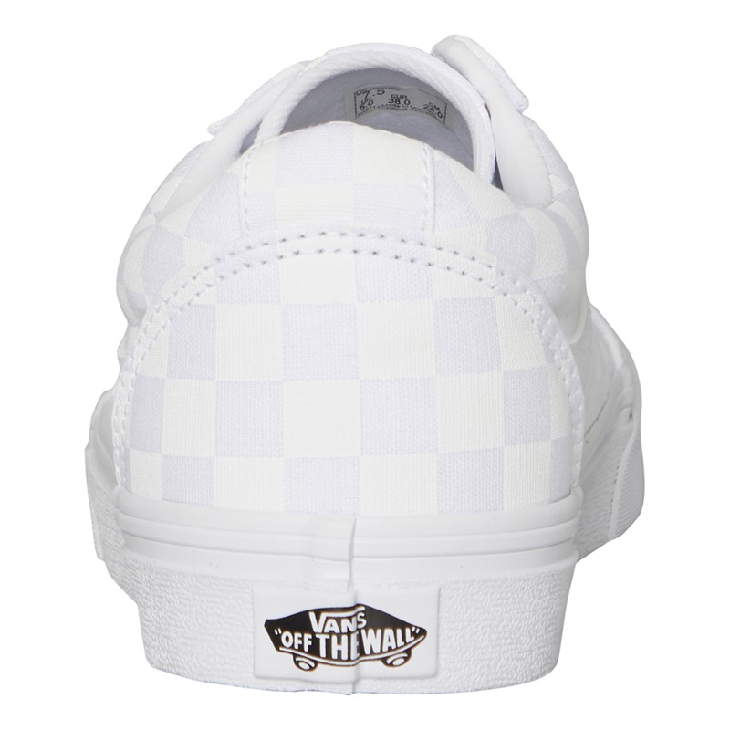 Vans Womens Ward Checkerboard Trainers White/White