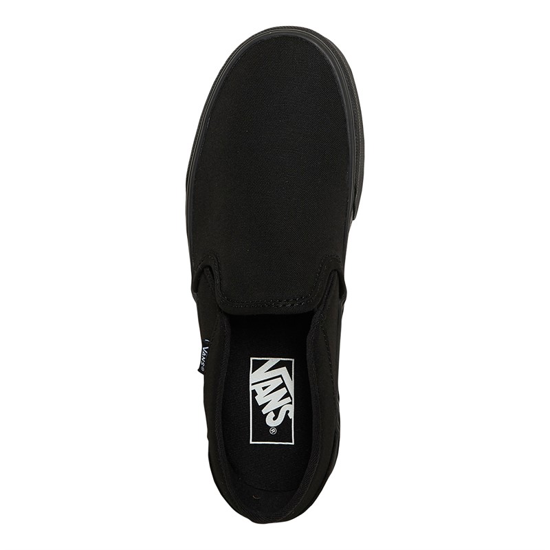 Vans Womens Asher Slip-On Trainers Black/Black