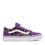 Vans Kids Old Skool Neon Hearts Trainers Purple/Multi