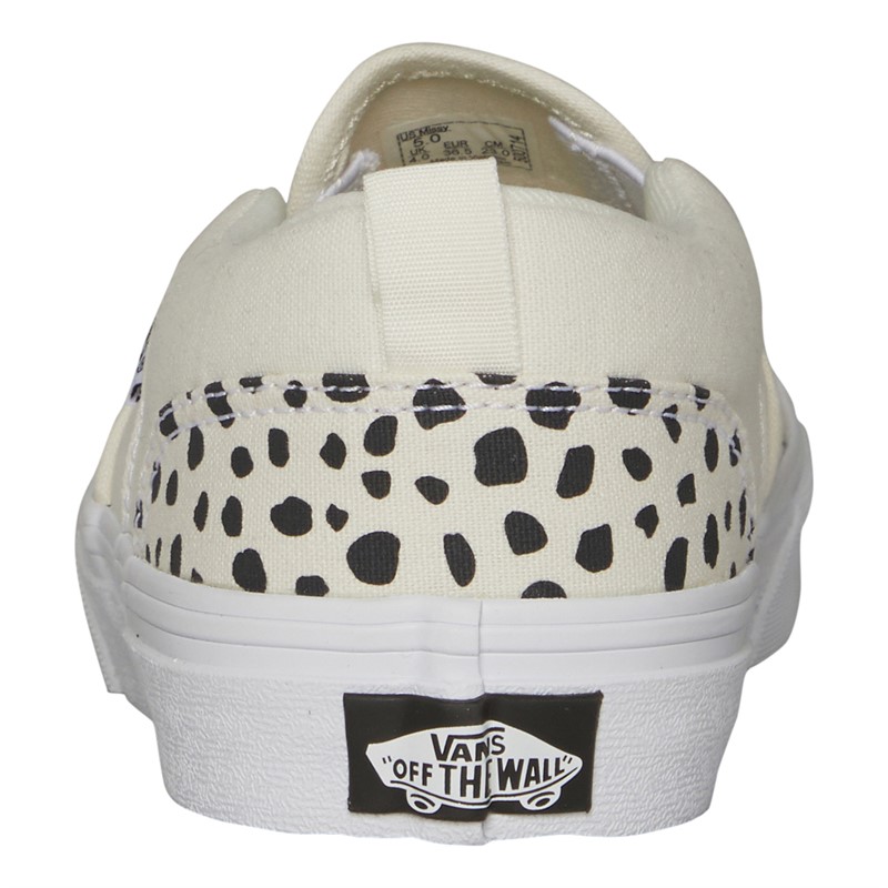 Vans Junior Girls Asher Slip-On Trainers Black Ink