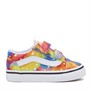 Vans Infant Old Skool Rainbow Velcro Trainers Multi/True White