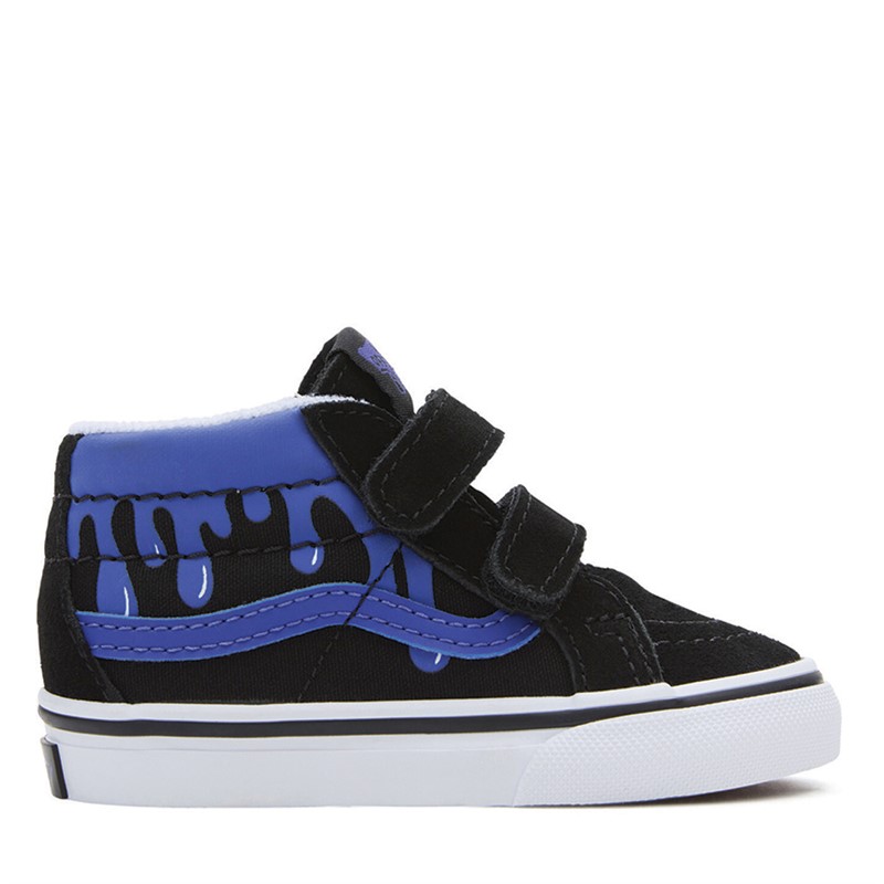 Vans Infant Sk8-Mid Reissue Glow Slime Trainers Black/Blue