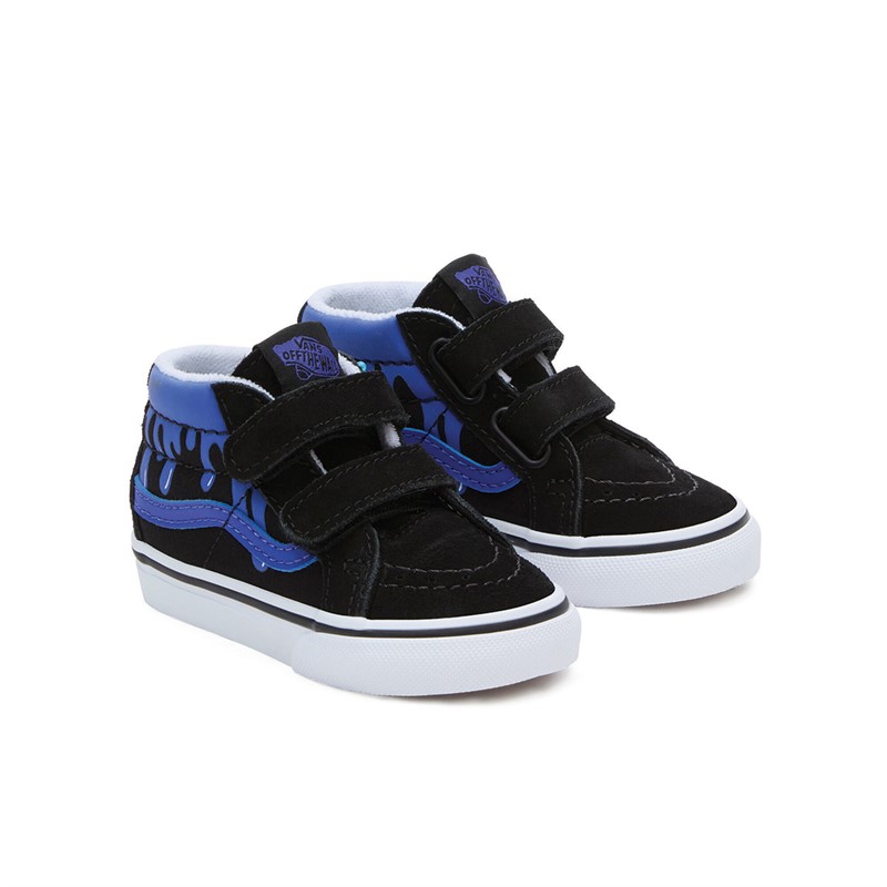 Vans Infant Sk8-Mid Reissue Glow Slime Trainers Black/Blue