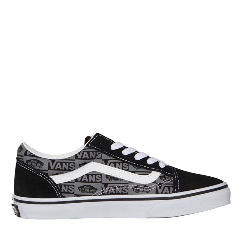 Buy Vans Junior Old Skool Trainers Black Grey