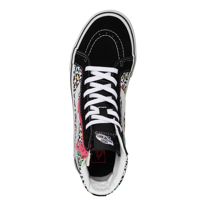 Vans Junior Sk8-Hi Reissue Trainers Black/Multi