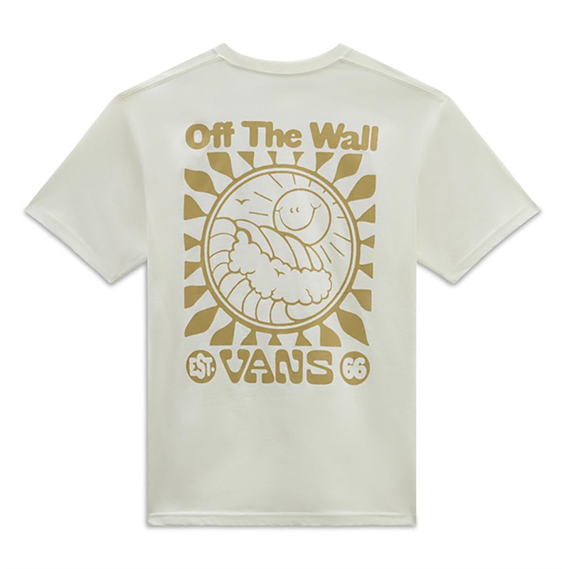 Vans Męskie Sun And Surf T-shirty Biały