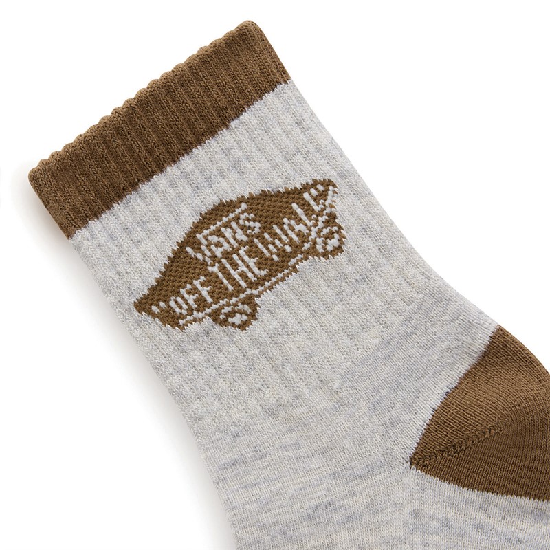 Vans Mens Off The Wall Half Crew Socks Kangaroo