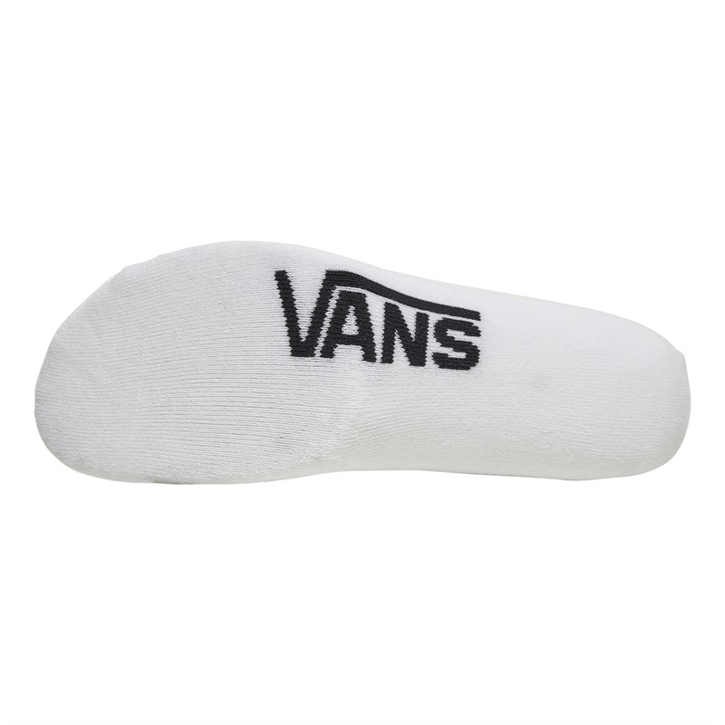 Vans Mens Classic Super No Show Three Pack Socks White