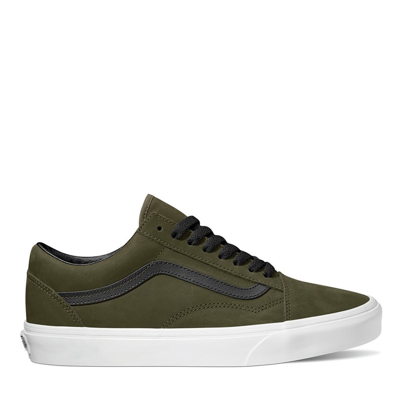 Olive green and black vans on sale