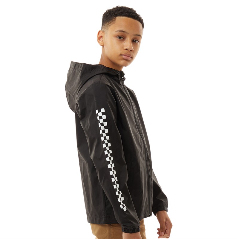 Vans Junior Boys Garnett Windbreaker Jacket Black