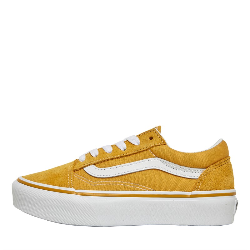 Vans Girls Old Skool Platform Trainers Golden Glow