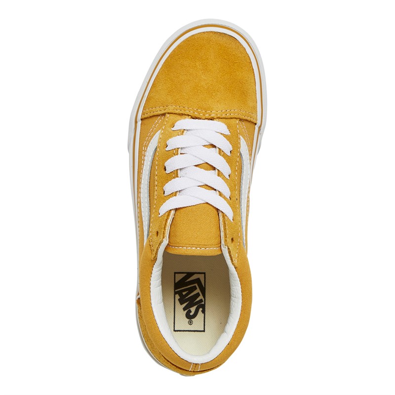 Buy Vans Girls Old Skool Platform Trainers Golden Glow