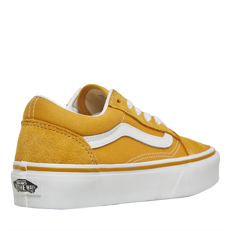 Vans Girls Old Skool Platform Trainers Golden Glow