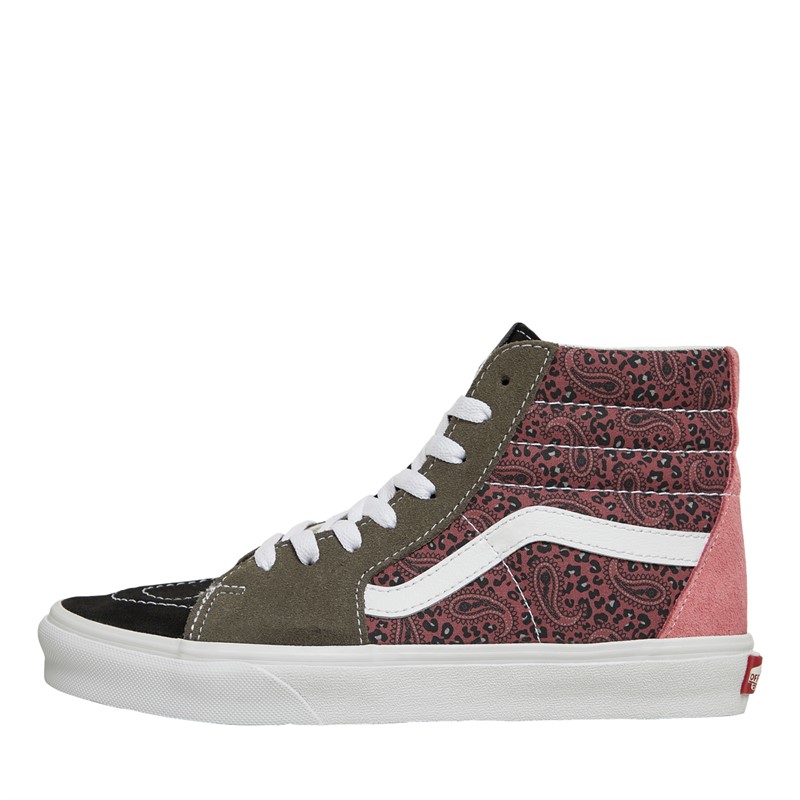 Buy Vans Womens Sk8 Hi Trainers Dusty Olive Rose Cloud